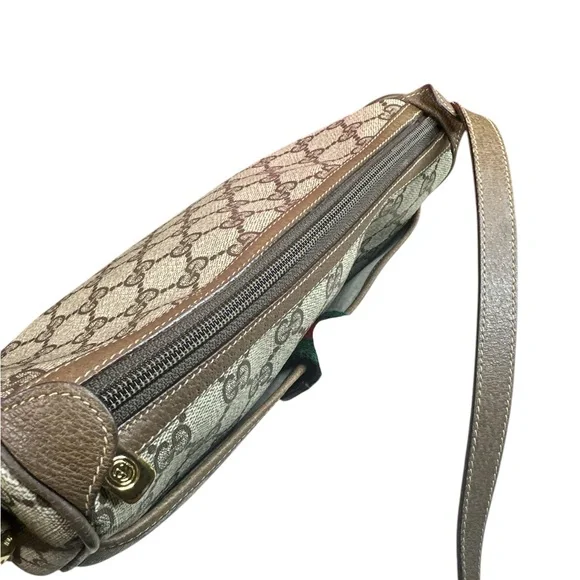 Gucci Brown vintage pvc crossbody bag - Picture 10 of 12